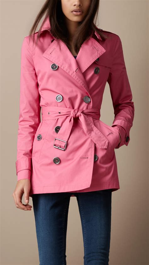 pink trench coat burberry|Burberry trench coats outlet store.